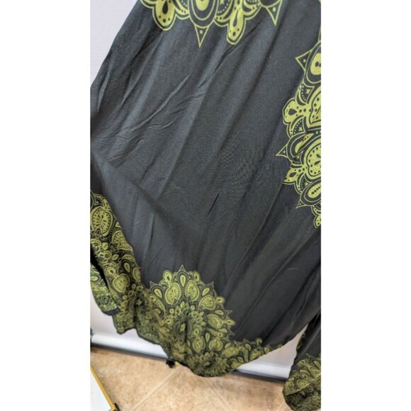 Dark Green Boho Patterned Jumpsuit - Picture 3 of 3